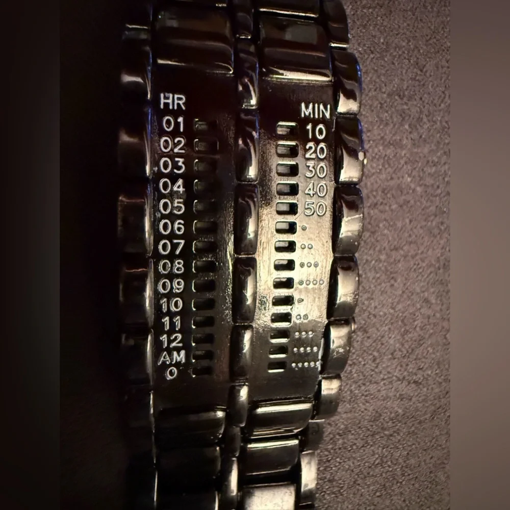 Vintage 1990’s Lava Iron Samurai LED Binary Japanese Inspired watch